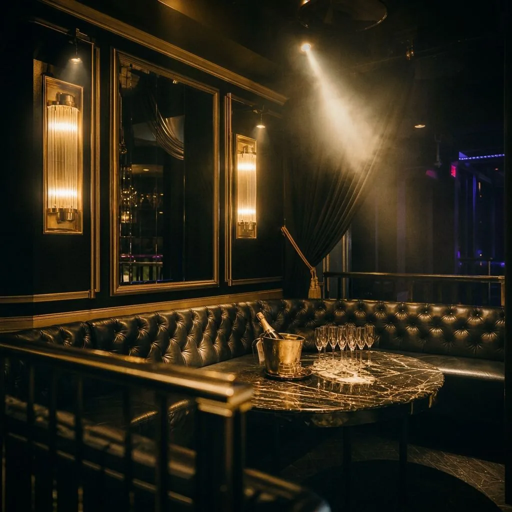 VIP booth wide
